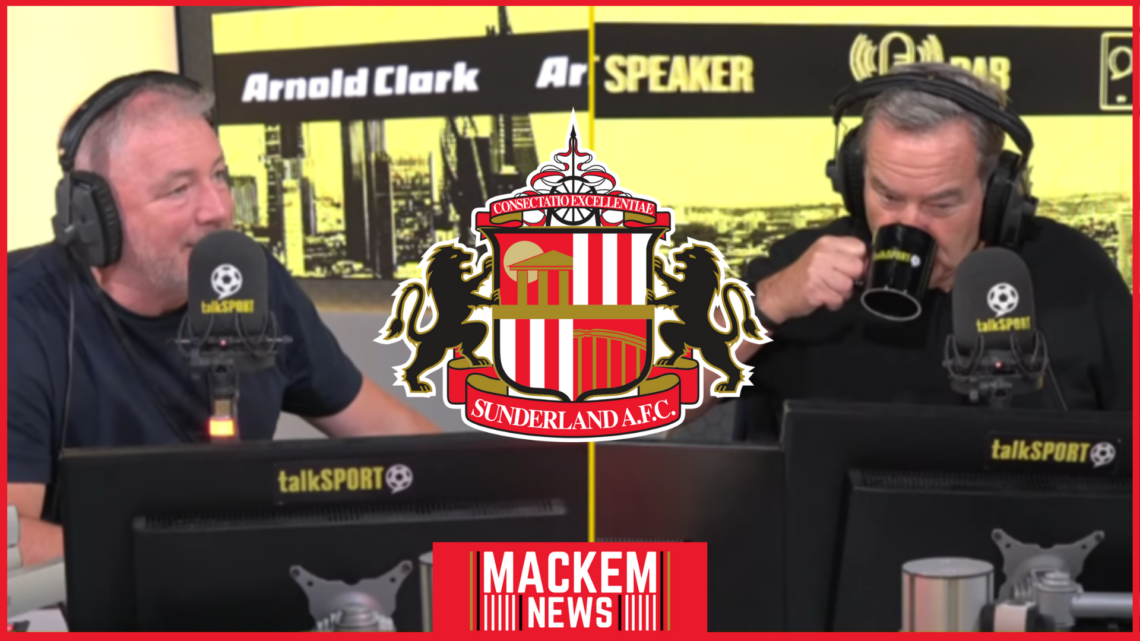 Ally McCoist, Jeff Stelling, Sunderland badge