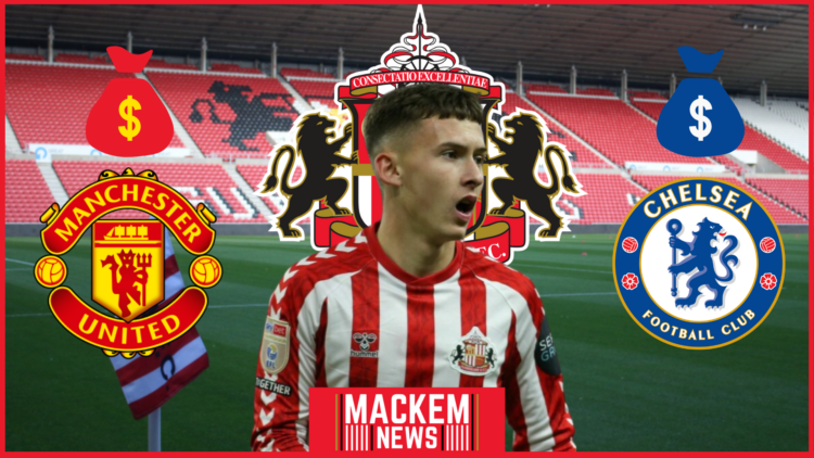 Sunderland badge, Stadium of Light, Chelsea badge, Man United badge, Chris Rigg