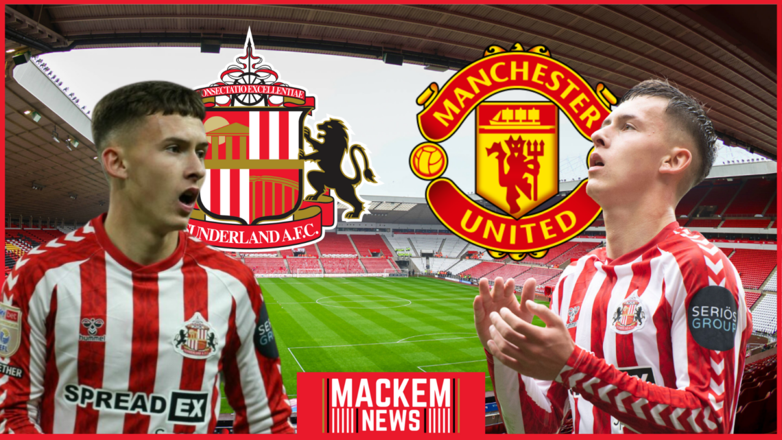 Sunderland badge Chris Rigg Manchester United Stadium of Light