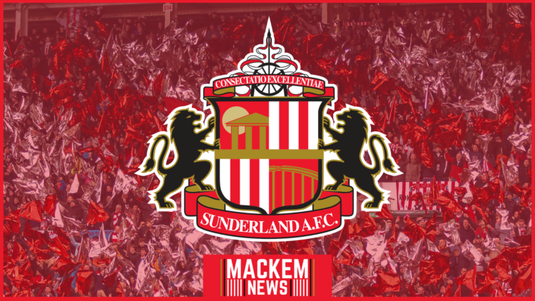 Sunderland badge and fans