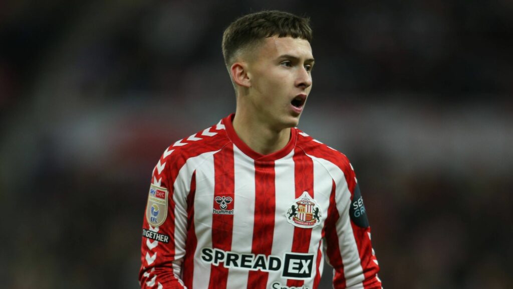 Chris Rigg playing for Sunderland