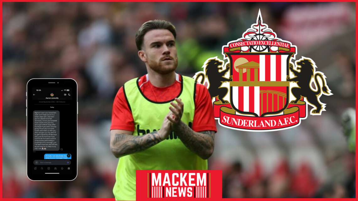 Sunderland badge, Aaron Connolly