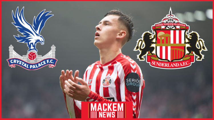 Sunderland badge, Chris Rigg, Crystal Palace badge