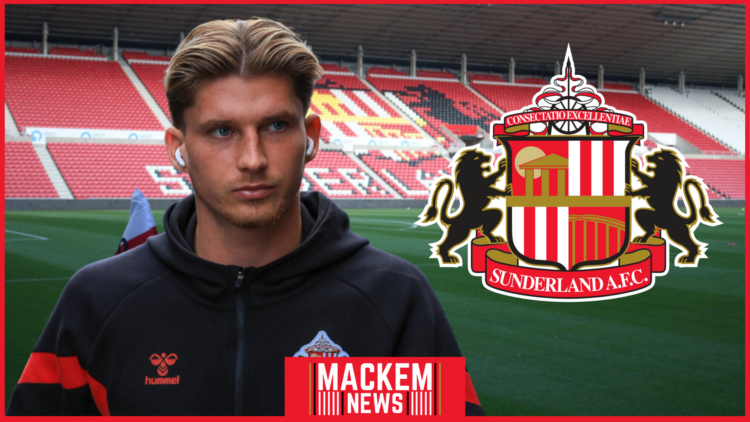 Sunderland badge, Stadium of Light, Dennis Cirkin