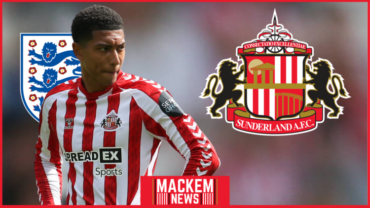 Sunderland badge, England badge, Jobe Bellingham