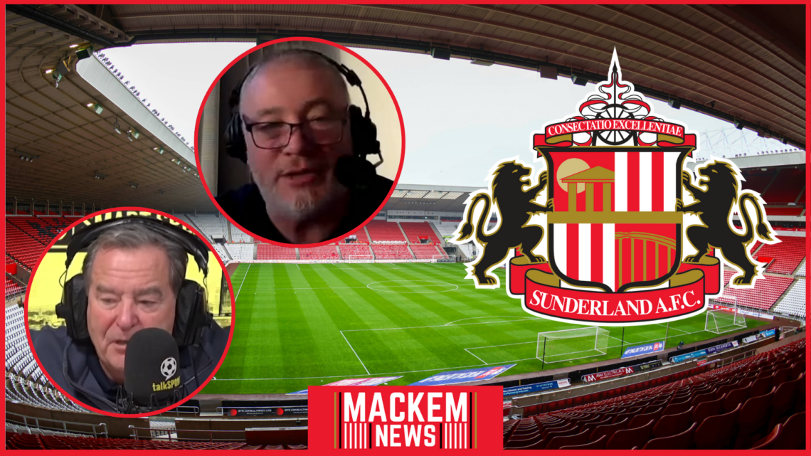 Sunderland badge, Jeff Stelling, Ally McCoist, Stadium of Light, talkSport