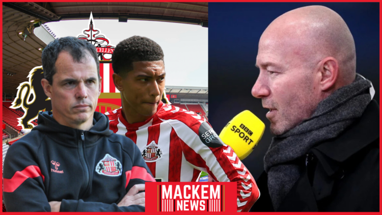 Sunderland badge, Regis Le Bris, Jobe Bellingham , Alan Shearer