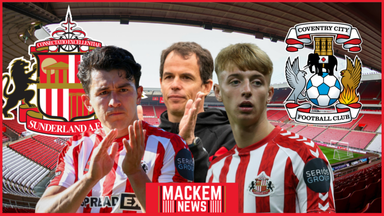 Sunderland badge, Stadium of Light, Tommy Watson, Luke O'Nien, Regis Le Bris, Coventry badge