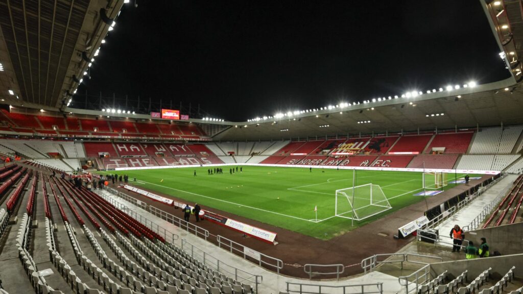 Stadium of Light at night