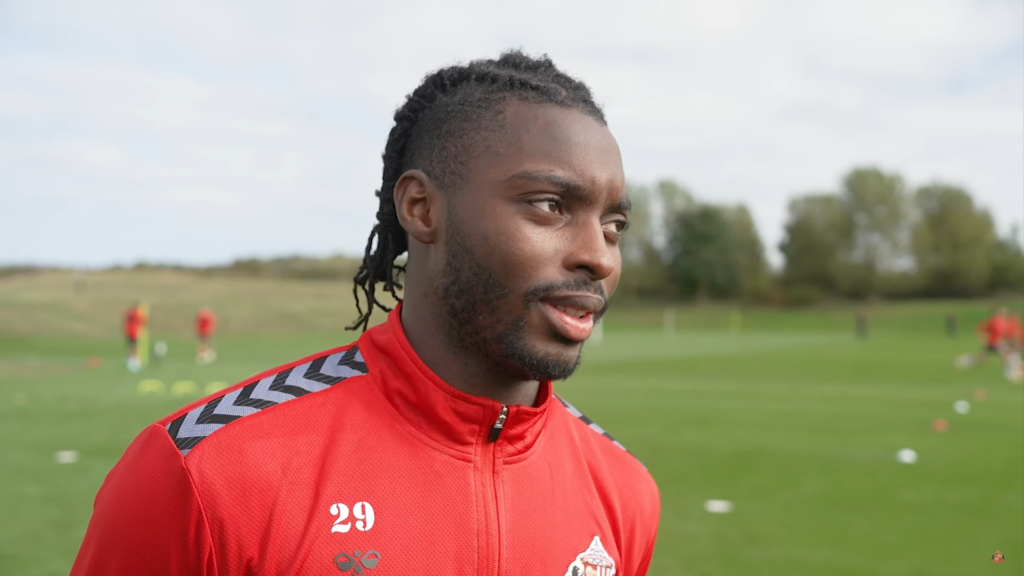 Ahmed Abdullahi in Sunderland training gear