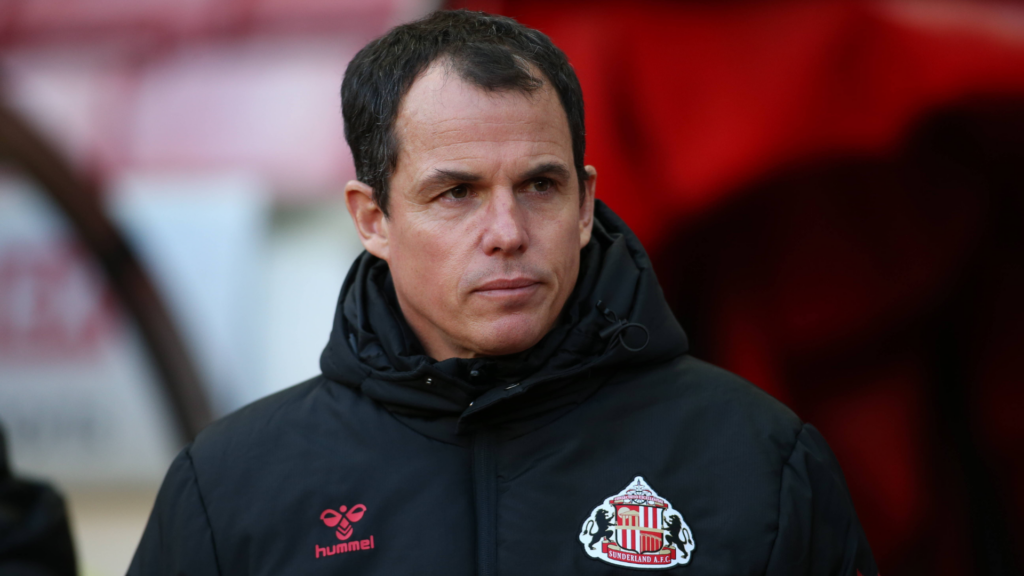Regis Le Bris looking neutral at the Stadium of Light
