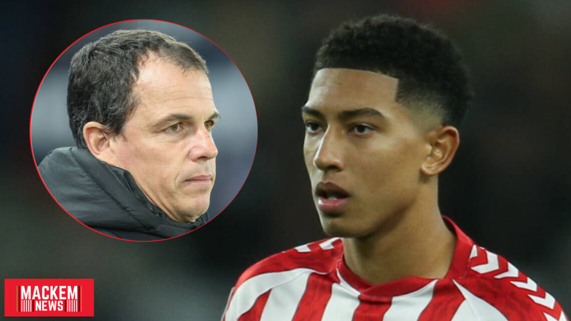 Sunderland midfielder Jobe Bellingham and Regis Le Bris