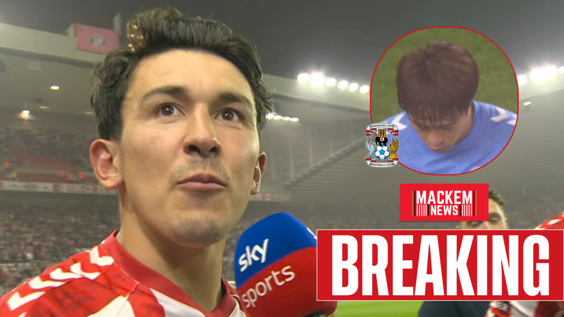 Luke O'Nien reacted to Sunderland's win v Coventry.