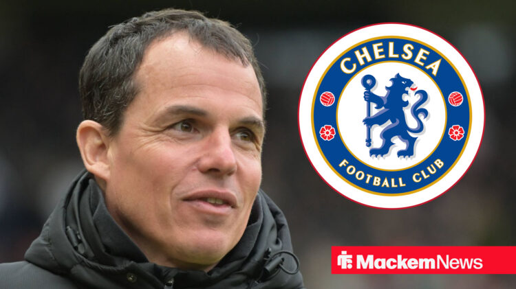 Regis Le Bris and the Chelsea badge