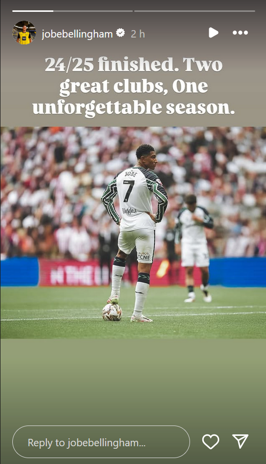 Jobe Bellingham's Instagram story