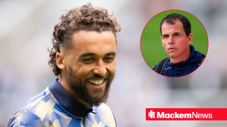 Dominic Calvert-Lewin and Regis Le Bris