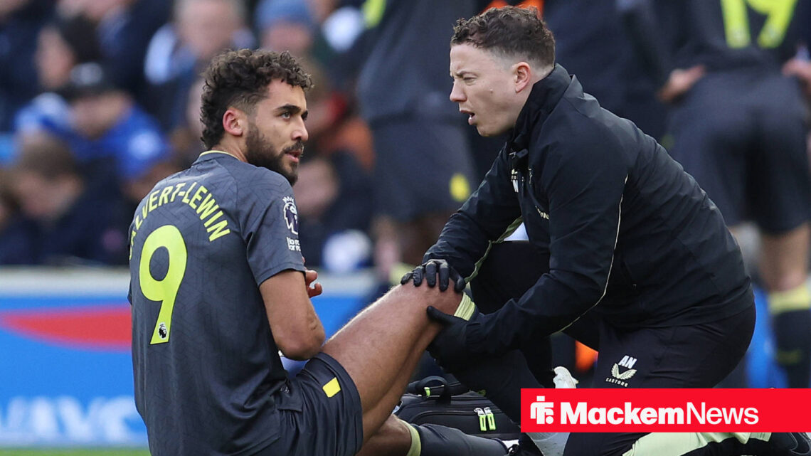 Dominic Calvert-Lewin down injured