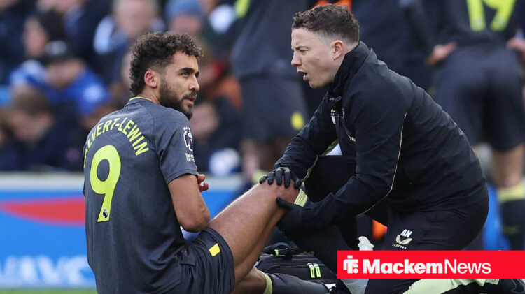 Dominic Calvert-Lewin down injured