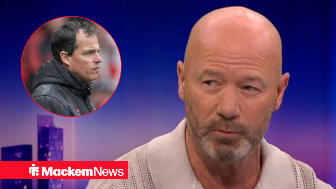 Alan Shearer and Regis Le Bris