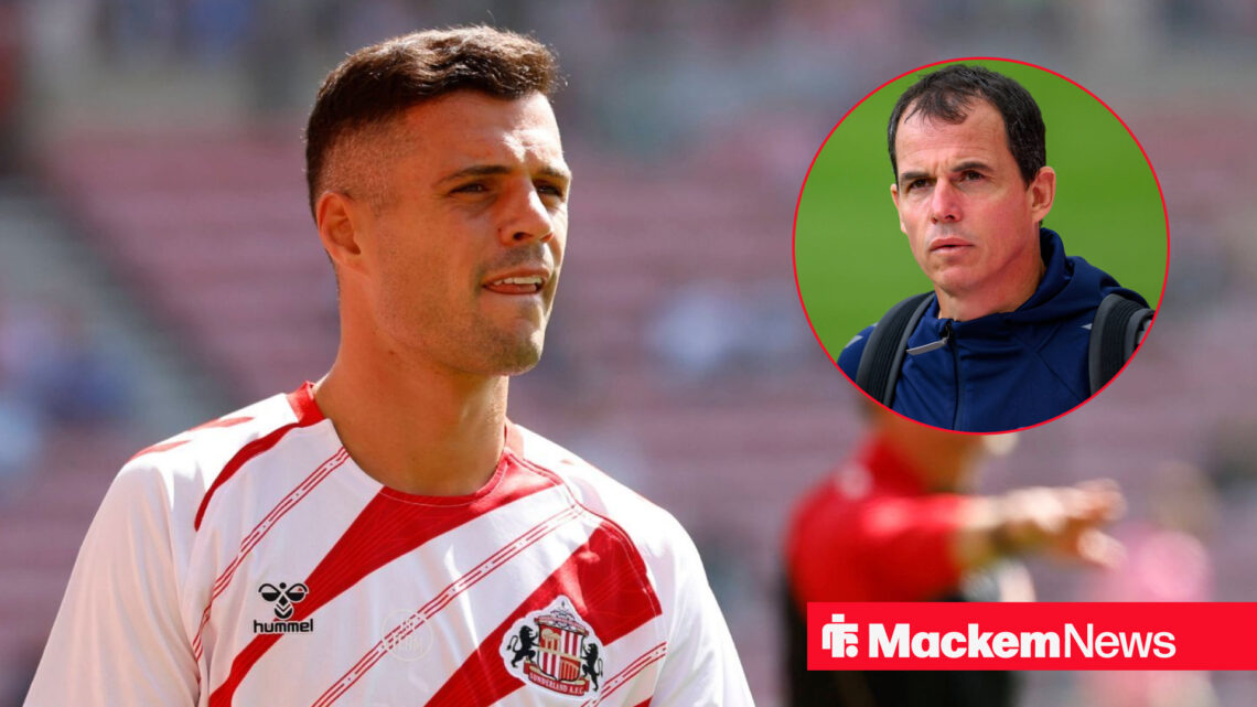 Granit Xhaka and Regis Le Bris
