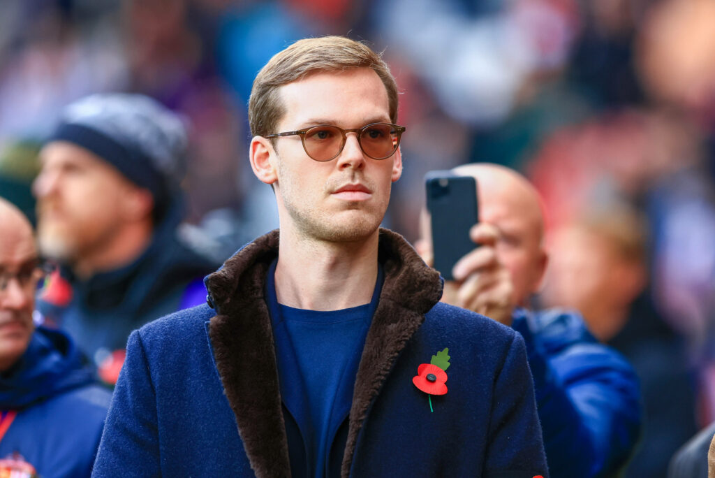 Sunderland chairman Kyril Louis-Dreyfus with sunglasses on