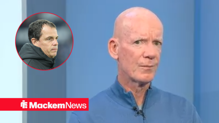 Dermot Gallagher looking stern with Regis Le Bris in frame