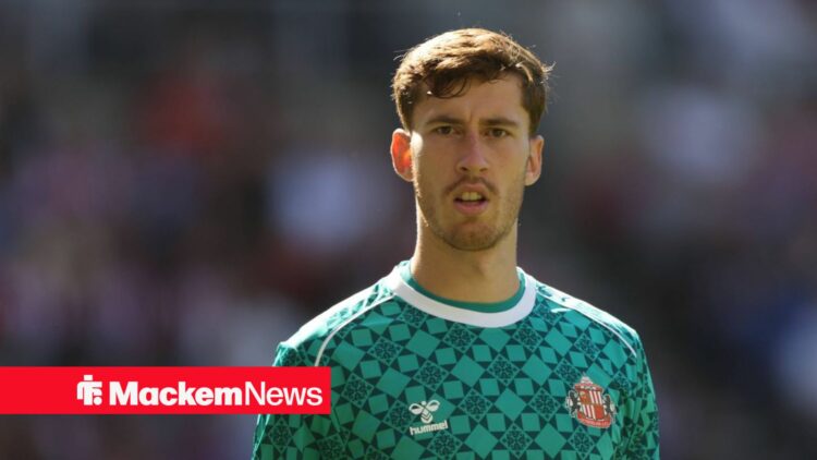 Robin Roefs straight faced while playing for Sunderland.