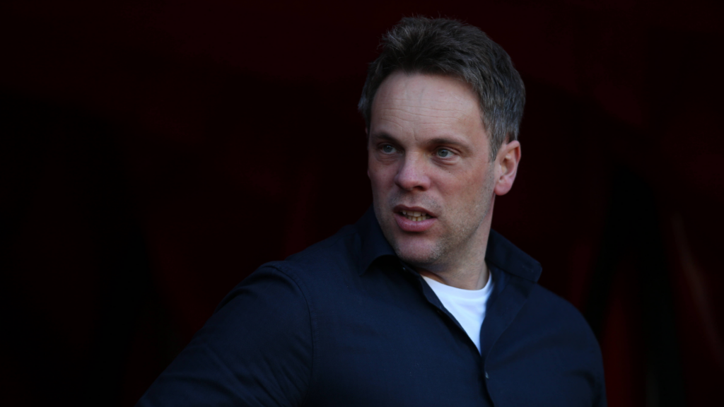 Kristjaan Speakman looking serious