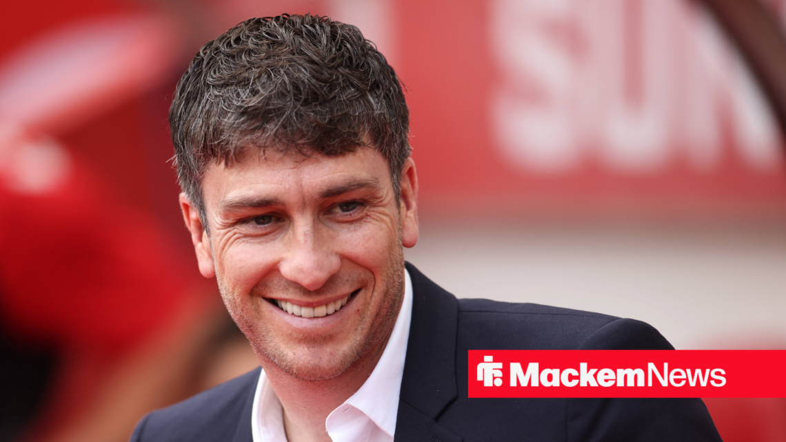 Florent Ghisolfi smiles at the Stadium of Light.