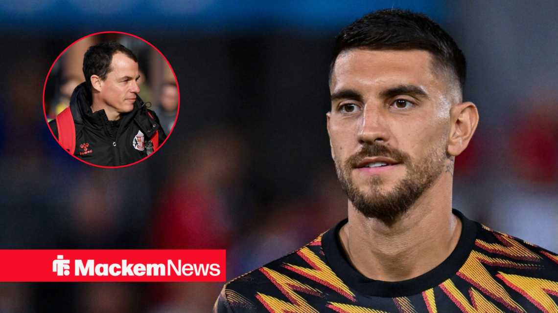 Lorenzo Pellegrini at Roma with Regis Le Bris in frame