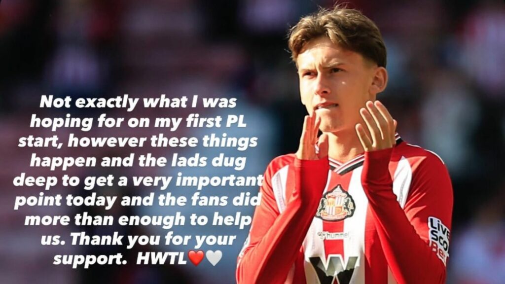 Chris Rigg's message on Instagram