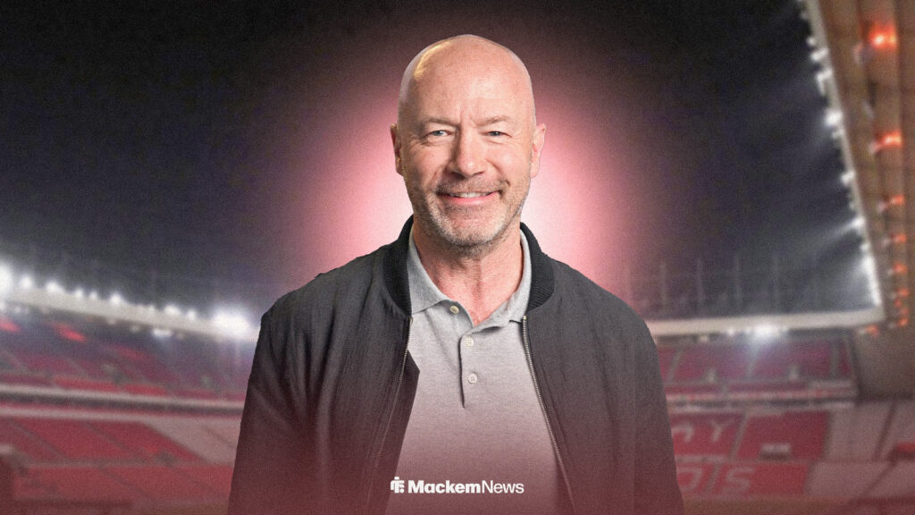 Alan Shearer smiling