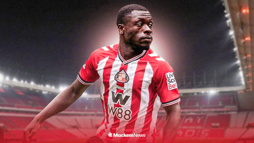 Brian Brobbey in Sunderland shirt