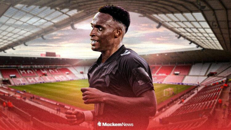 John Lucumi in Sunderland shirt