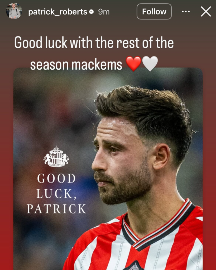 Patrick Roberts Instagram
