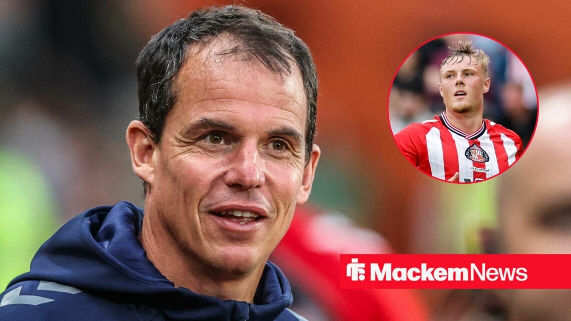 Regis Le Bris alongside a circle inset of Dan Ballard.