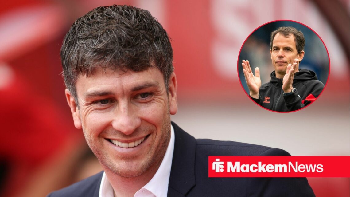 Florent Ghisolfi alongside a circle inset of Regis Le Bris.