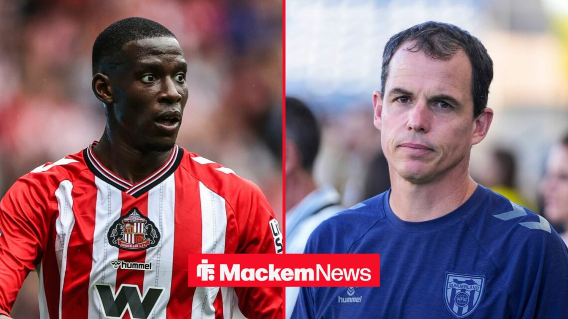 Nordi Mukiele and Regis Le Bris standing alongside each other.