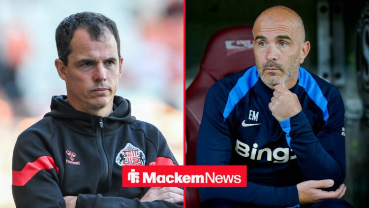 Regis Le Bris and Enzo Maresca stood side by side.