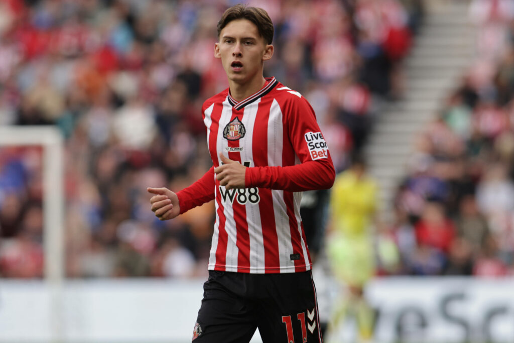 Chris Rigg playing for Sunderland
