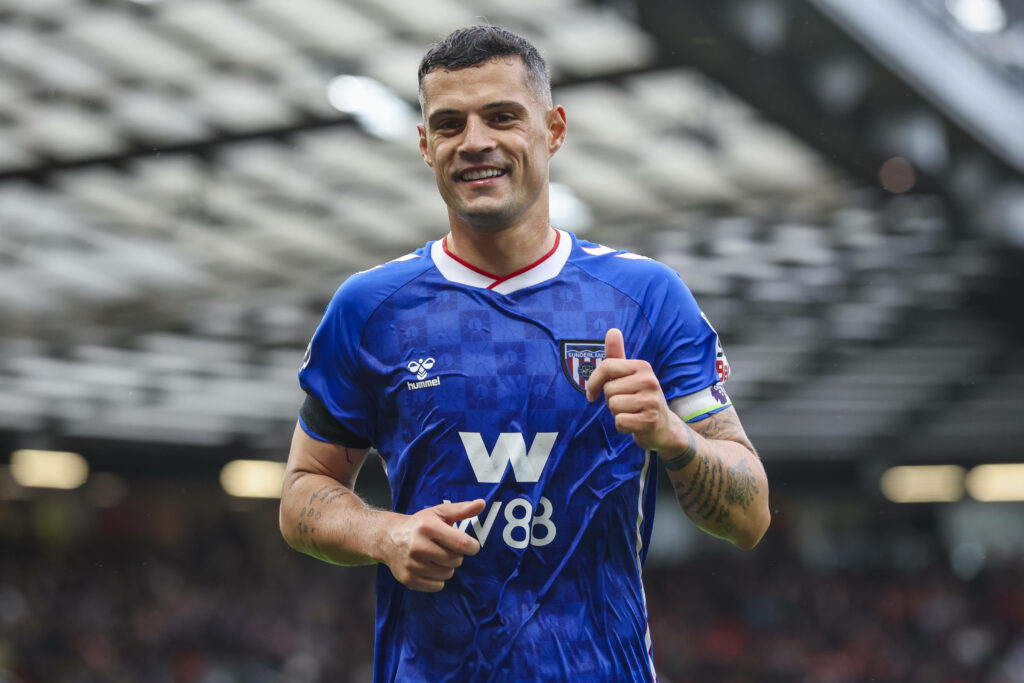 Granit Xhaka smiling