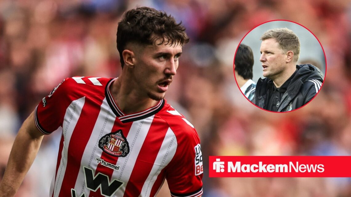 Trai Hume and Eddie Howe in frame