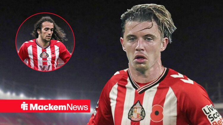 Conor Gallagher and Matteo Guendouzi in Sunderland shirts