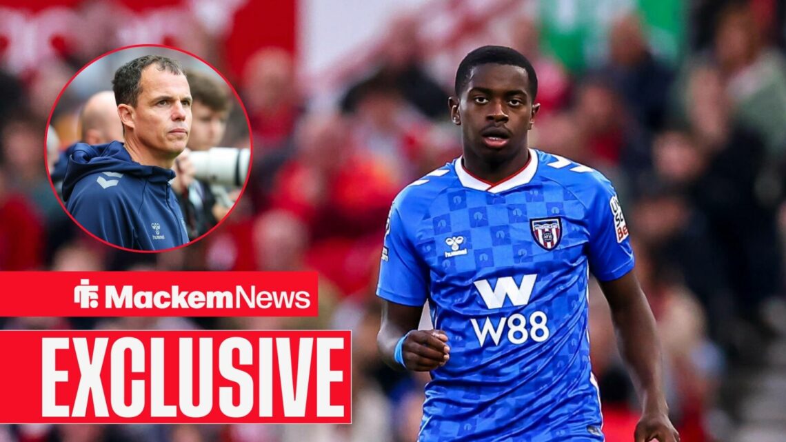 Noah Sadiki alongside a circle inset of Regis Le Bris.