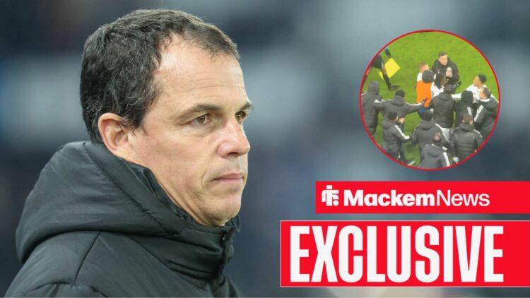 Regis Le Bris with Sunderland vs Fulham incident in frame