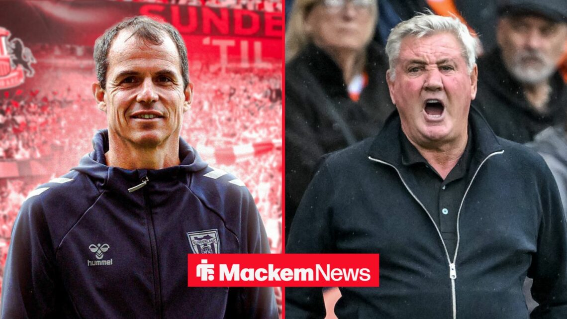 Regis Le Bris and Steve Bruce shouting