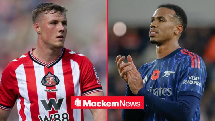 Dan Ballard at Sunderland with Gabriel at Arsenal