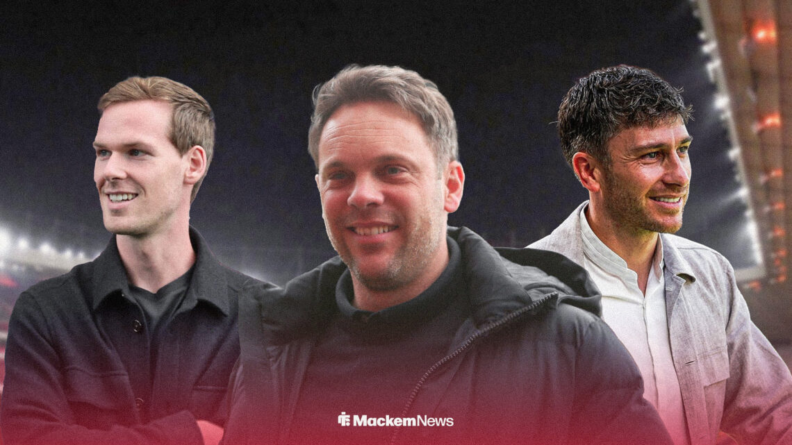 Florent Ghisolfi, Kyril Louis-Dreyfus and Kristjaan Speakman smiling