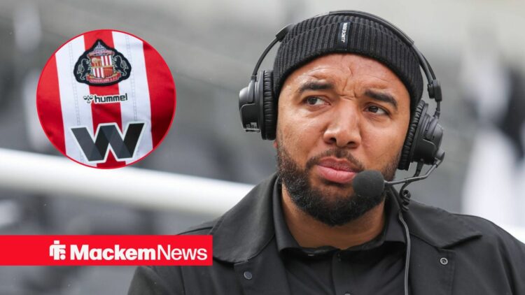 Troy Deeney with Sunderland kit in frame