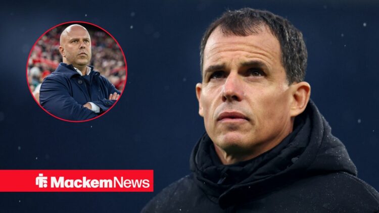 Regis Le Bris with Arne Slot in frame